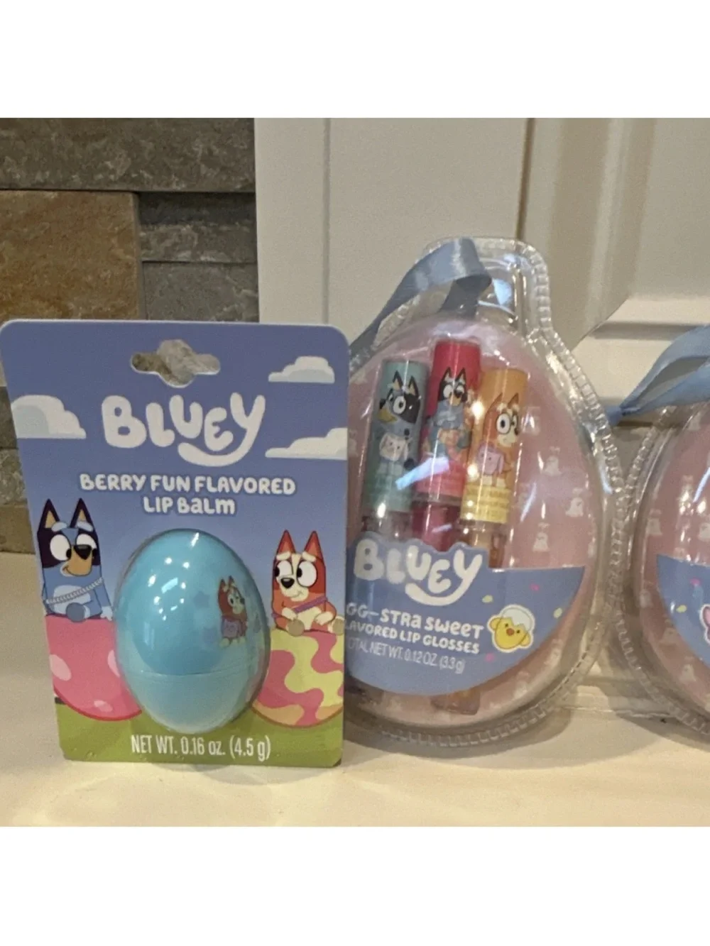Bluey Assorted Flavors Lip Gloss & Lip Balm Sets Mixed Berry, Mango, Mint
